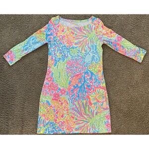 Lilly Pulitzer Women's Sophie Dress UPF 50 Beach Wear Sun Protection Size Medium